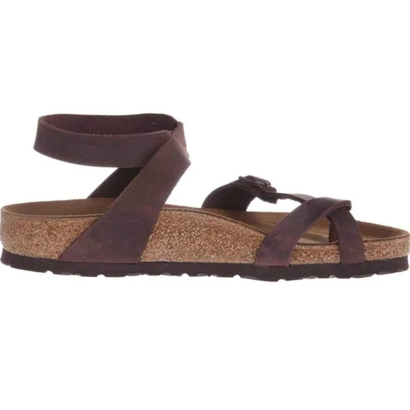 NWT Birkenstock Women's Yara Oiled Leather Flat Sandal - Picture 9 of 9